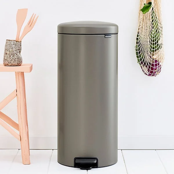 Coș de gunoi cu pedală Brabantia NewIcon 30L, Platinum