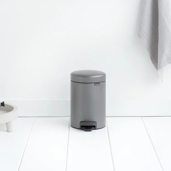 Coș de gunoi cu pedală Brabantia NewIcon 3L, Platinum
