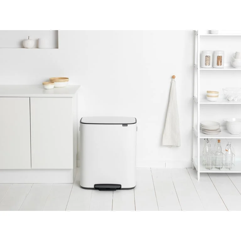 Coș de gunoi Brabantia Bo Pedal 2x30L, White