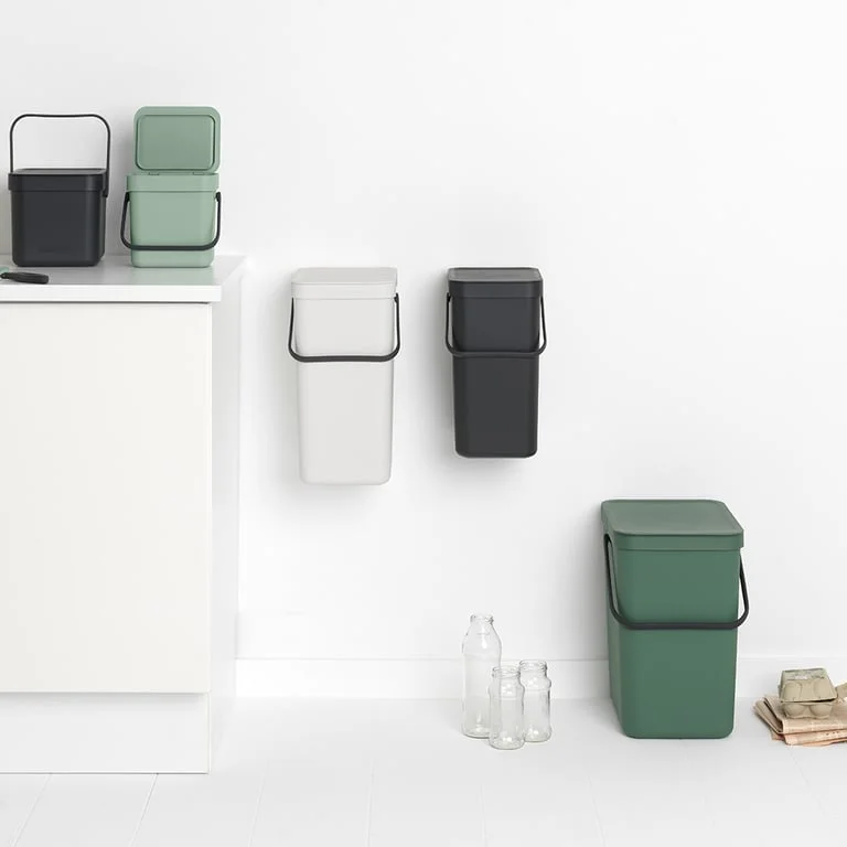 Coș de colectare separată Brabantia Sort&Go 3L, Jade Green