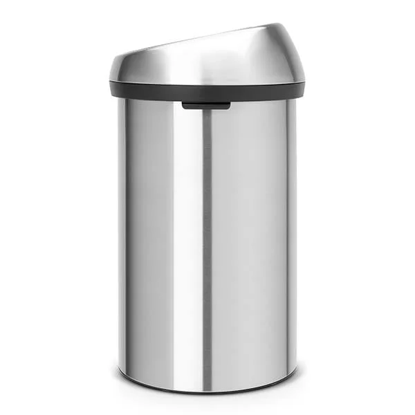 Coș de gunoi Brabantia Touch 60L, Matt Steel