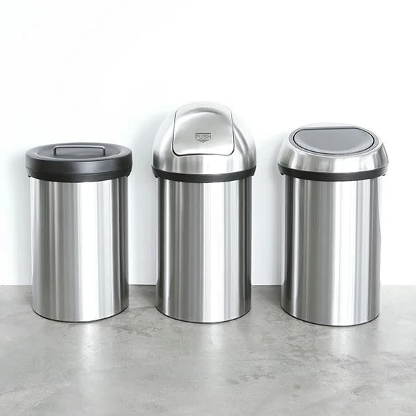 Coș de gunoi Brabantia Touch 60L, Matt Steel