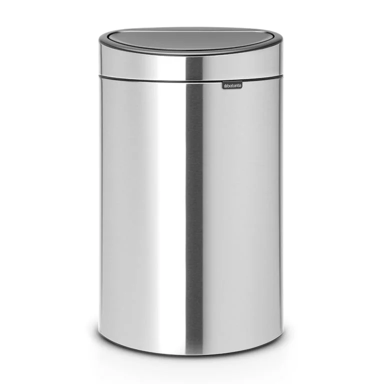 Coș de gunoi Brabantia Touch Recycle 23+10L, Matt Steel, Fingerprint proof