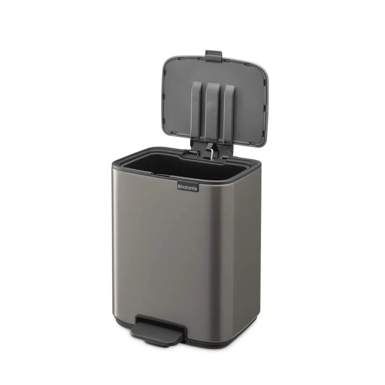 Coș de gunoi Brabantia Bo Pedal 7L, platină