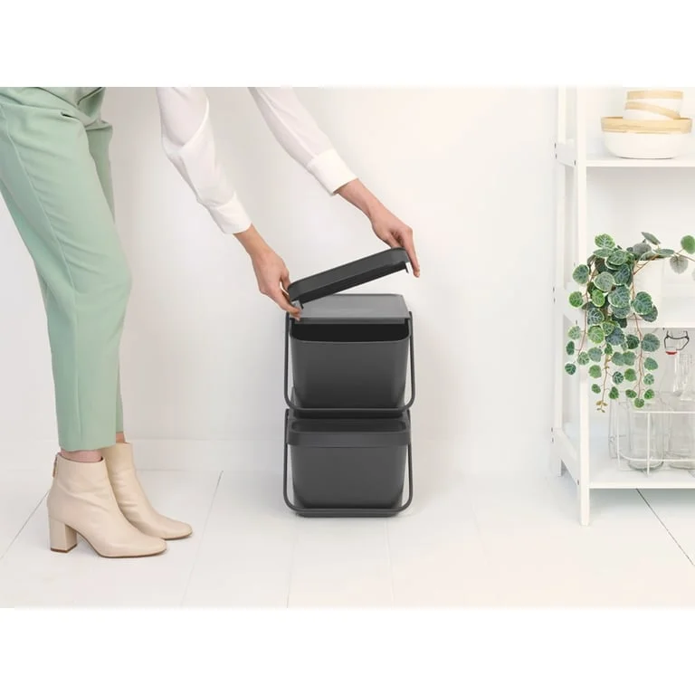Coș de colectare selectivă Brabantia Sort&Go Stackable 20L, Grey