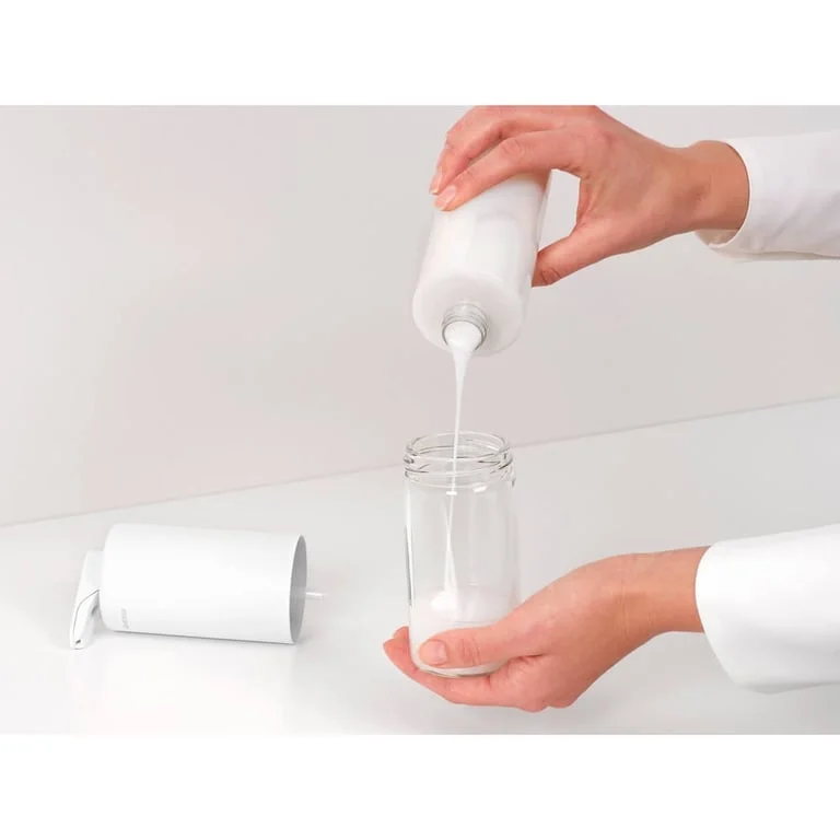 Dozator de săpun lichid Brabantia SinkStyle Mineral Fresh White, 200ml