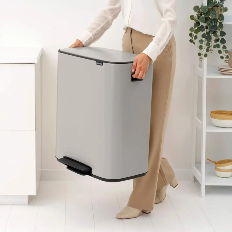 Waste Bin Brabantia Bo Pedal 2x30L, Soft Grey