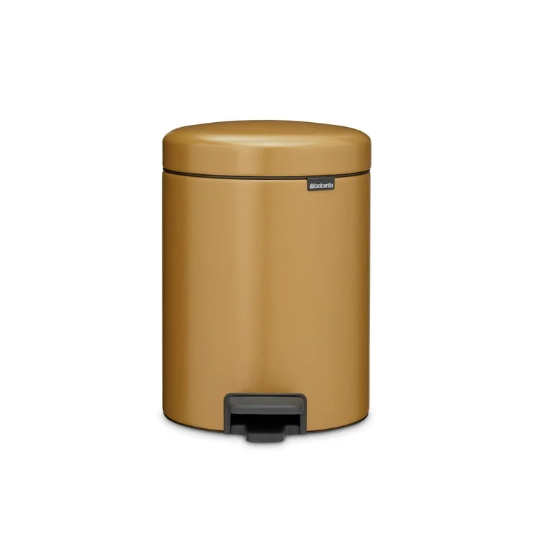 Pedal Waste Bin Brabantia NewIcon 5L, Warm Gold