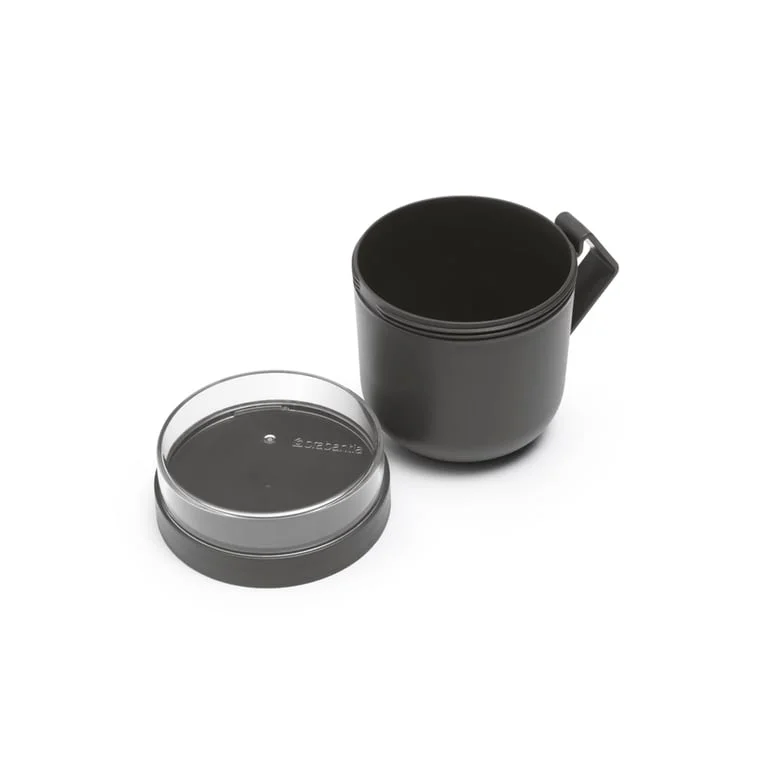 Soup Mug Brabantia Make&Take Dark Grey 600ml, Plastic