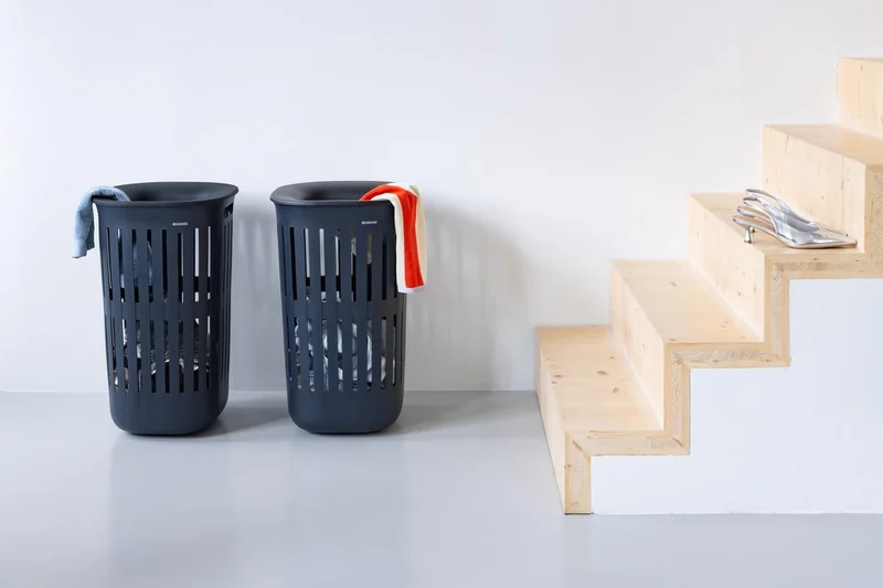 Set 2 coșuri de rufe Brabantia Collect-It, 55L, Black