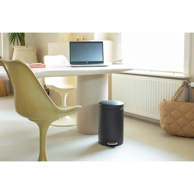 Coș de gunoi cu pedală Brabantia NewIcon 12L, Mineral Infinite Grey