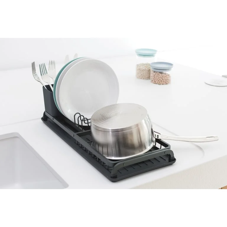 Uscător de vase Brabantia Dark Grey, compact