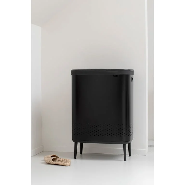 Laundry Bin Brabantia Bo, 2x45L, Matt Black