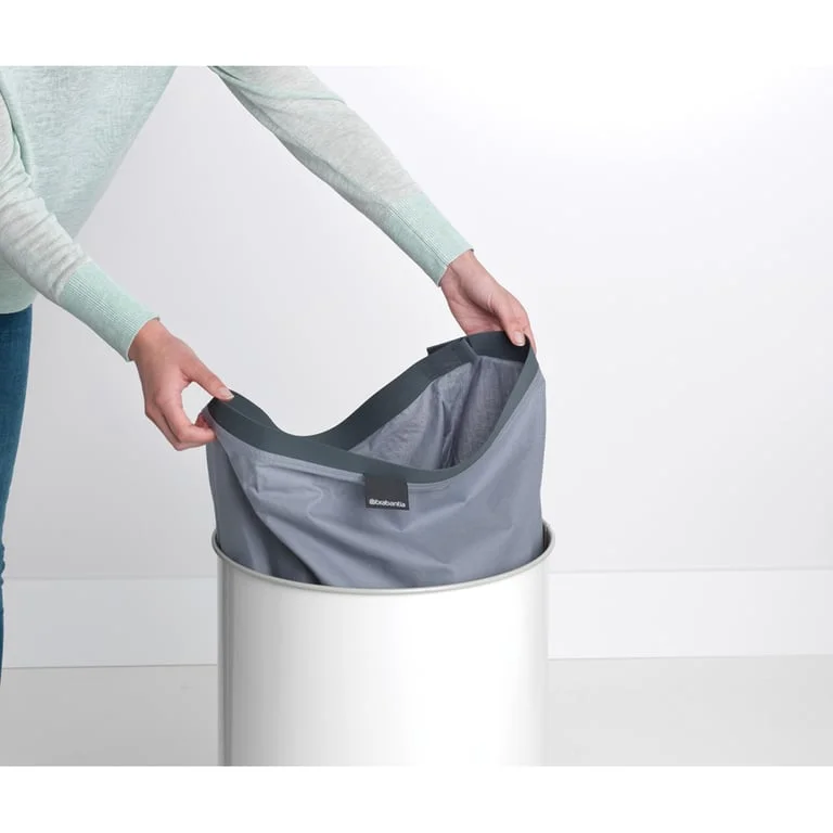 Laundry Bin Corc Lid Brabantia, 60 L, White