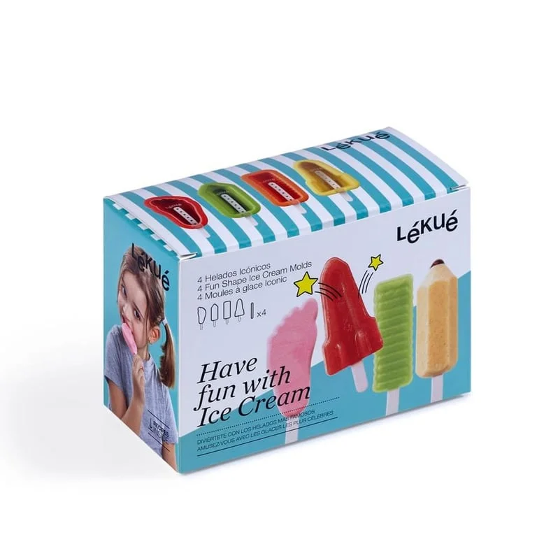 Ice cream moulds with lid Lekue, iconic, 4 pcs