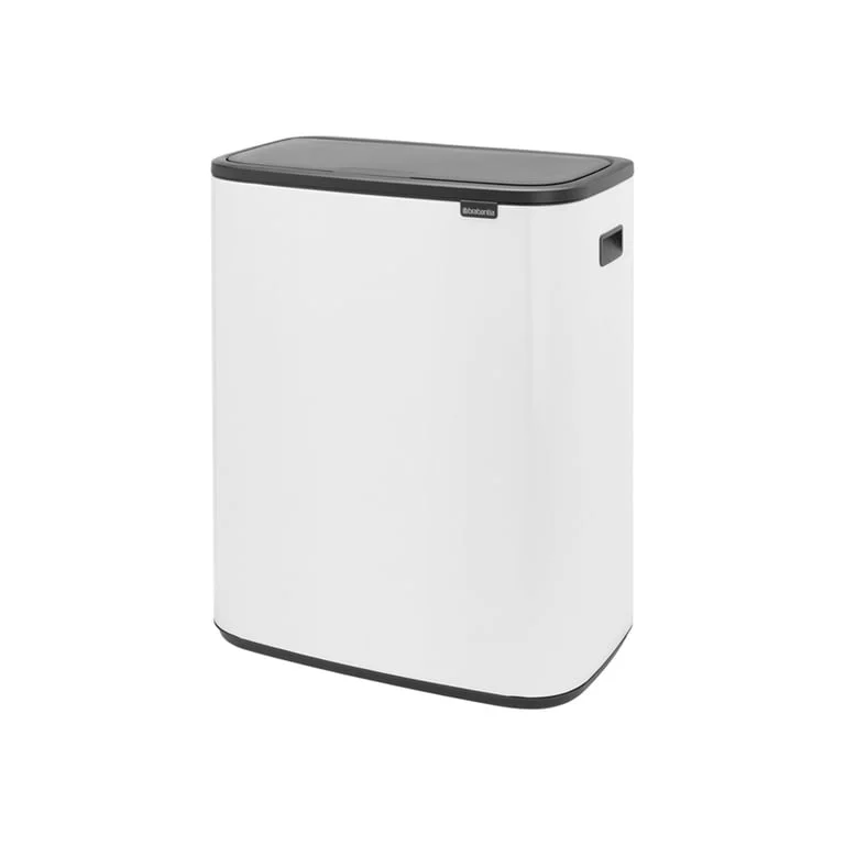 Coș de gunoi Brabantia Bo Touch 2x30L, White