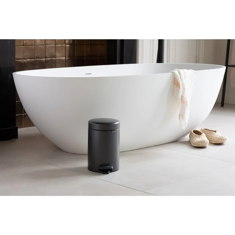 Coș de gunoi cu pedală Brabantia NewIcon 3L, Confident Grey