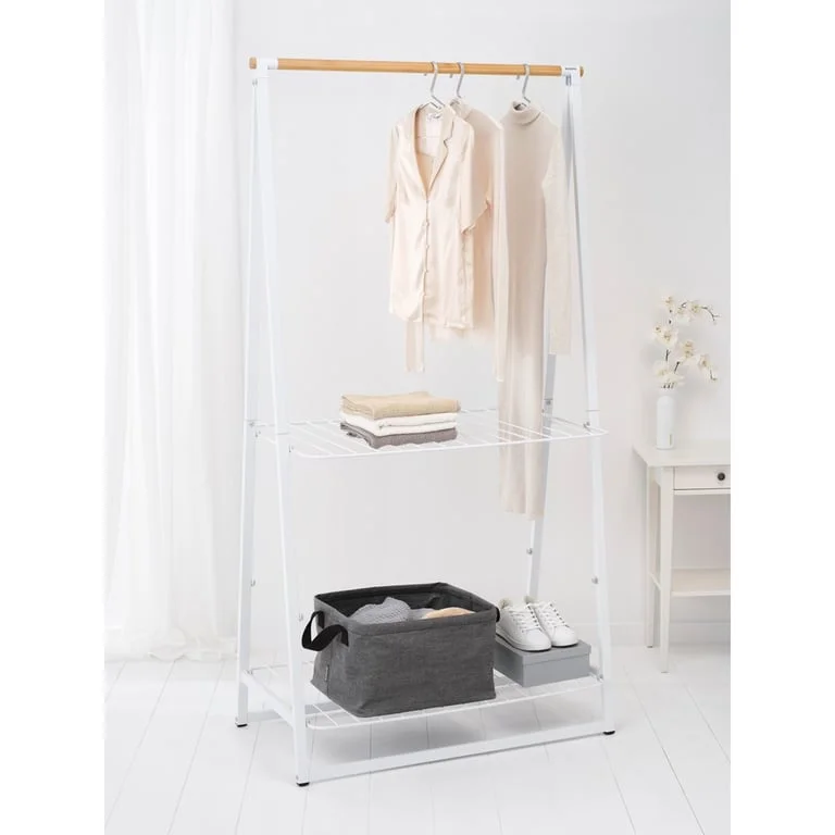 Laundry Basket Brabantia Linn35 L, Pepper Black, Foldable