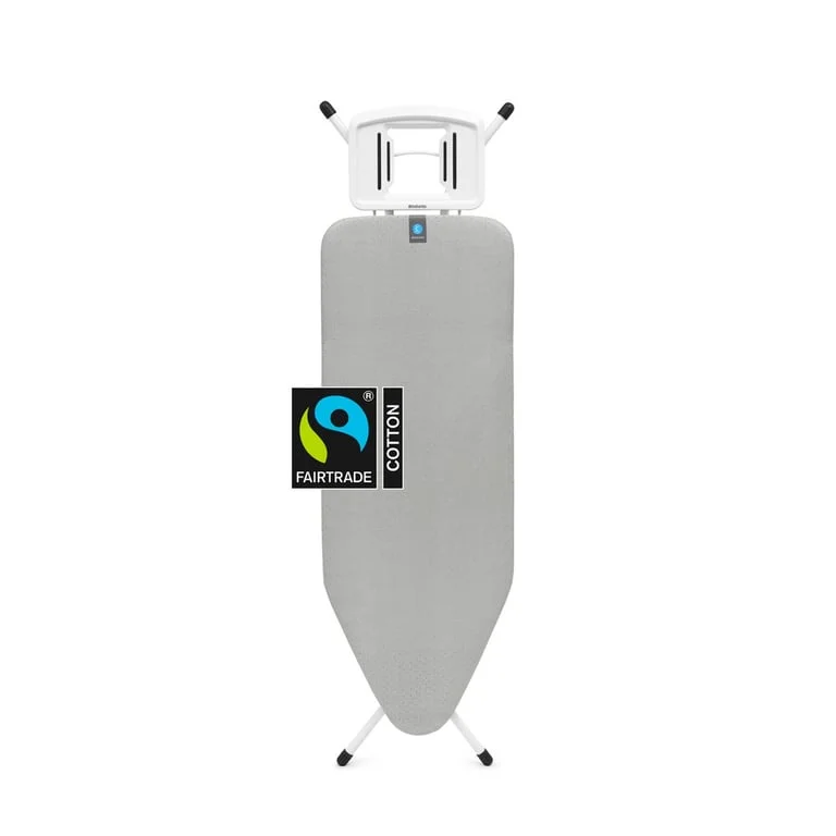 Masă de călcat Brabantia C 124x45cm cu suport solid pentru fier de călcat, Metallised
