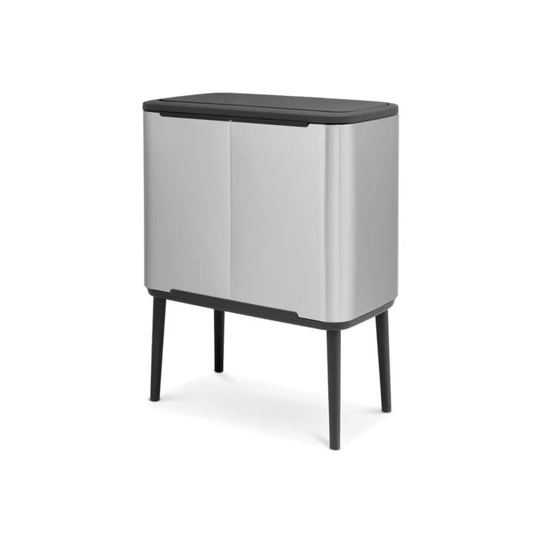 Coș de gunoi Brabantia Bo Touch 3x11L, Matt Steel, Fingerprint proof