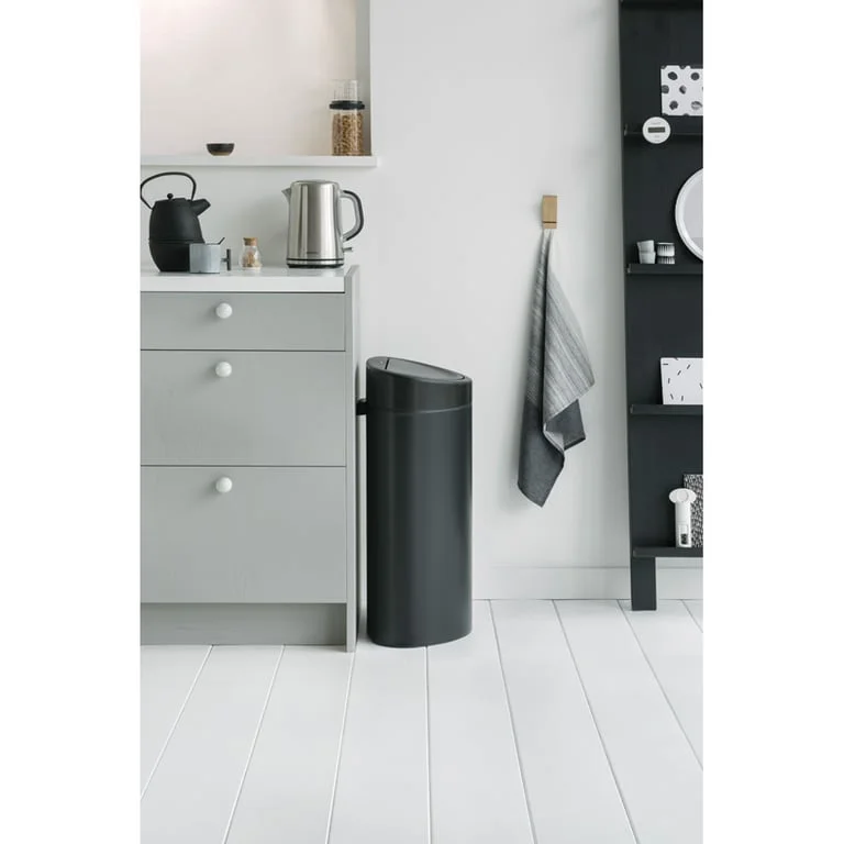 Coș de gunoi Brabantia Touch New 40L, Matt Black