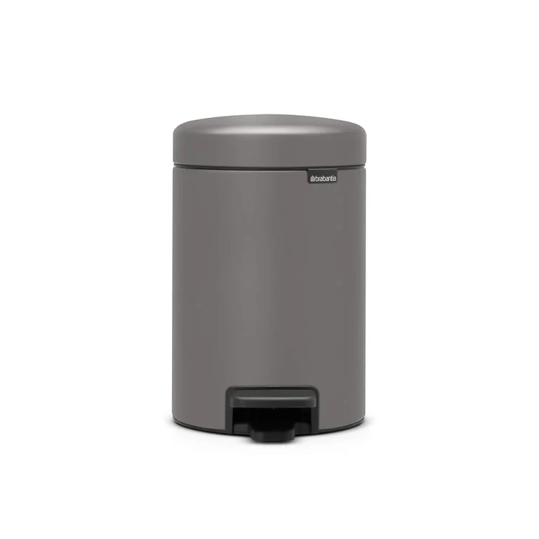 Pedal Bin NewIcon Brabantia Mineral Concrete Grey 3L