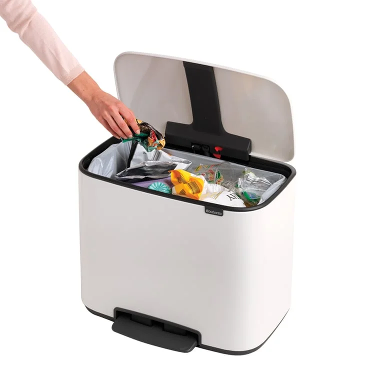 Brabantia Bo Pedal Bin, 36L, White