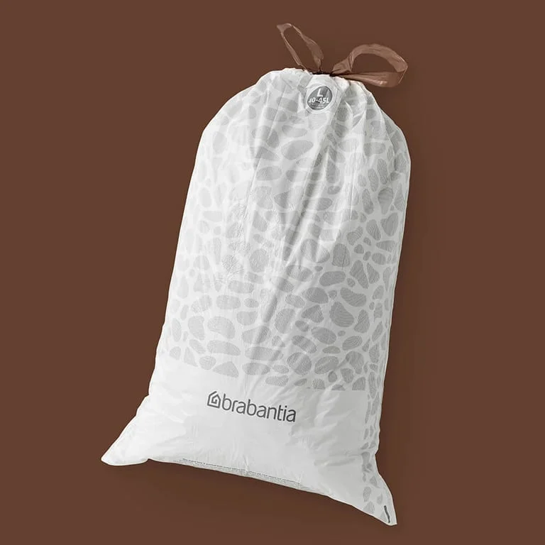 Saci de gunoi cu șnur Brabantia PerfectFit FlatBack+/Touch, cod L, 40-45L, 20 bucăți, rolă