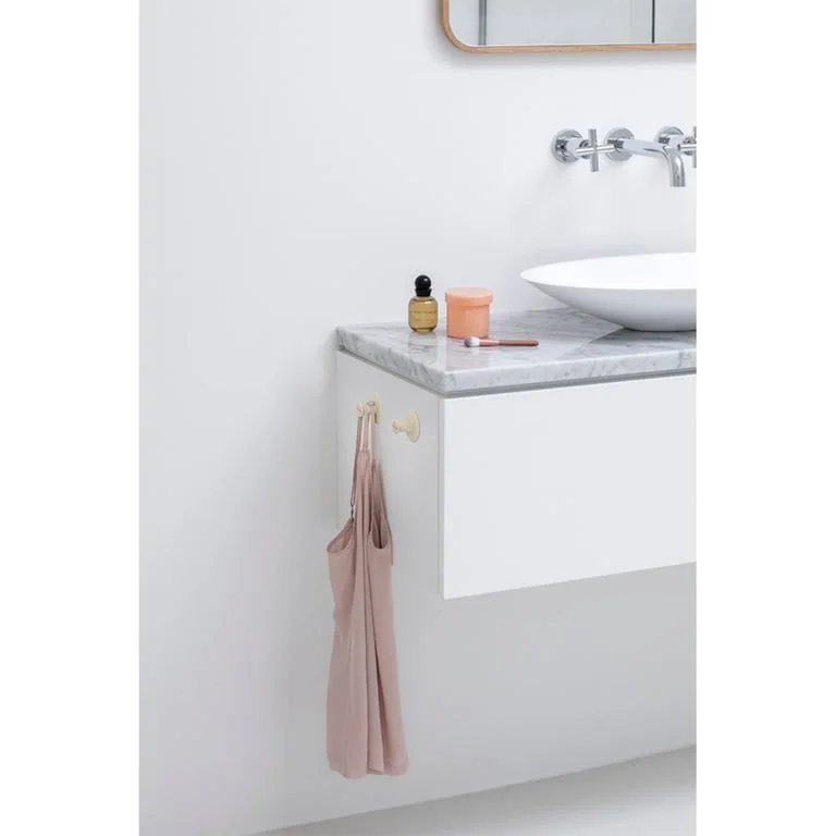Set cârlig pentru prosoape Brabantia ReNew Soft Beige, 2 bucăți