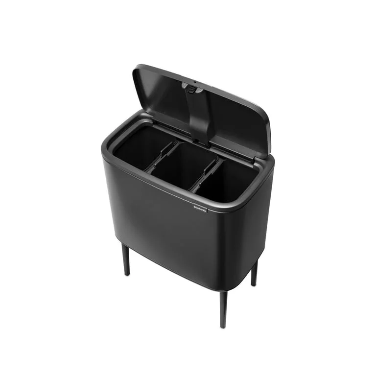 Waste Bin Brabantia Bo Touch 3x11L, Confident Grey
