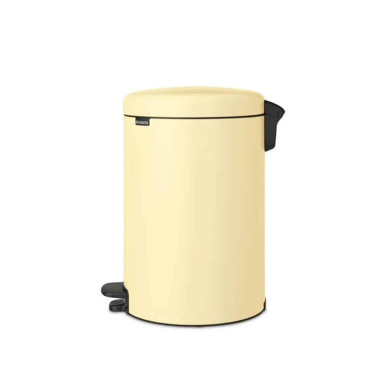 Coș de gunoi cu pedală Brabantia NewIcon 20L, Mellow Yellow