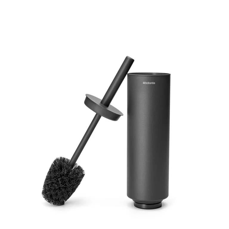 Perie de toaletă cu suport Brabantia MindSet Mineral Infinite Grey