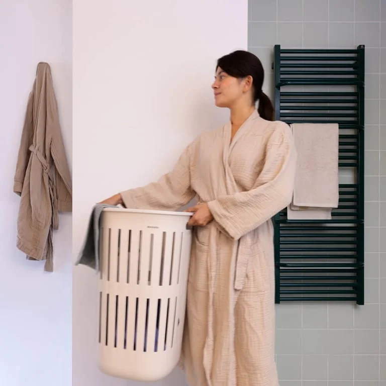 Set 2 coșuri de rufe Brabantia Collect-It, 55L, Soft Beige