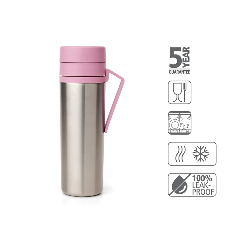 Sticlă termo Brabantia Make&Take 500ml Lilac Pink