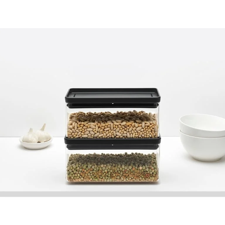 Canister Brabantia Tasty+ Stackable 1.5L, Dark Grey