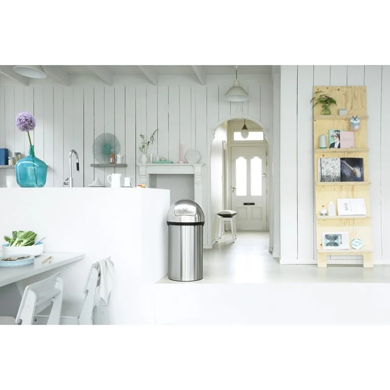 Coș de gunoi Brabantia Push 60L, Matt Steel