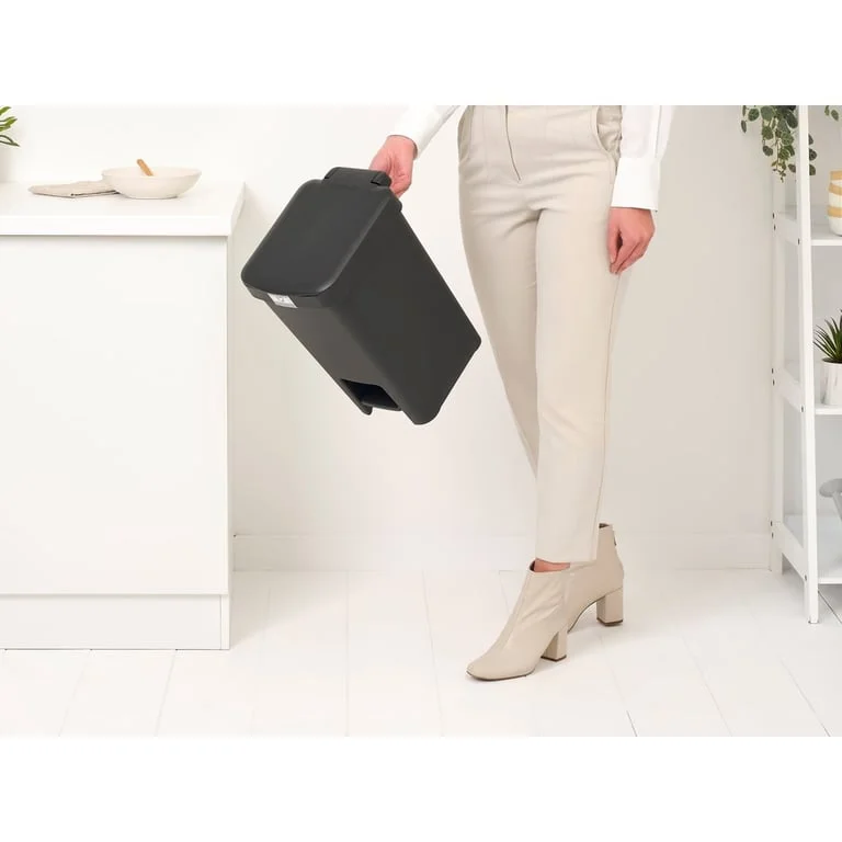 Coș de gunoi cu pedală Brabantia StepUp 16L, Dark Grey