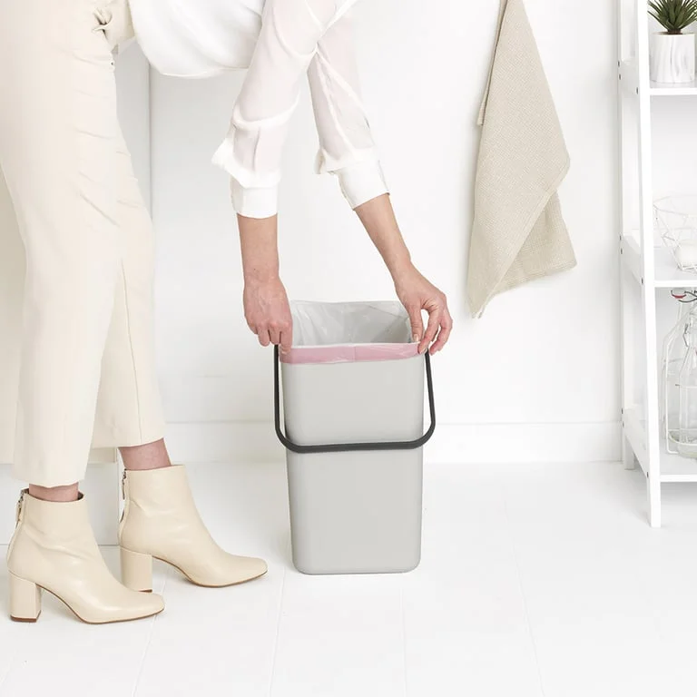 Coș de colectare selectivă Brabantia Sort&Go 25L, Light Grey