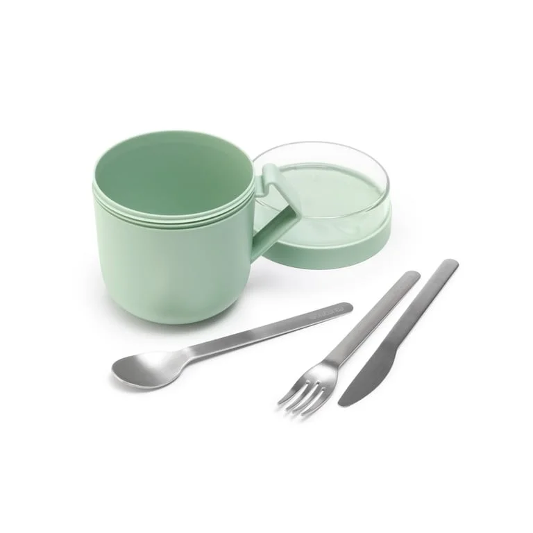 Soup Mug Brabantia Make&Take Jade Green 600ml, Plastic