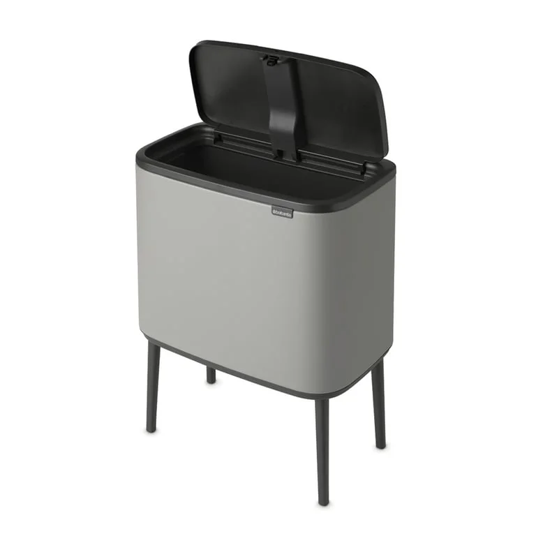 Coș de gunoi Brabantia Bo Touch 36L, Mineral Concrete Grey
