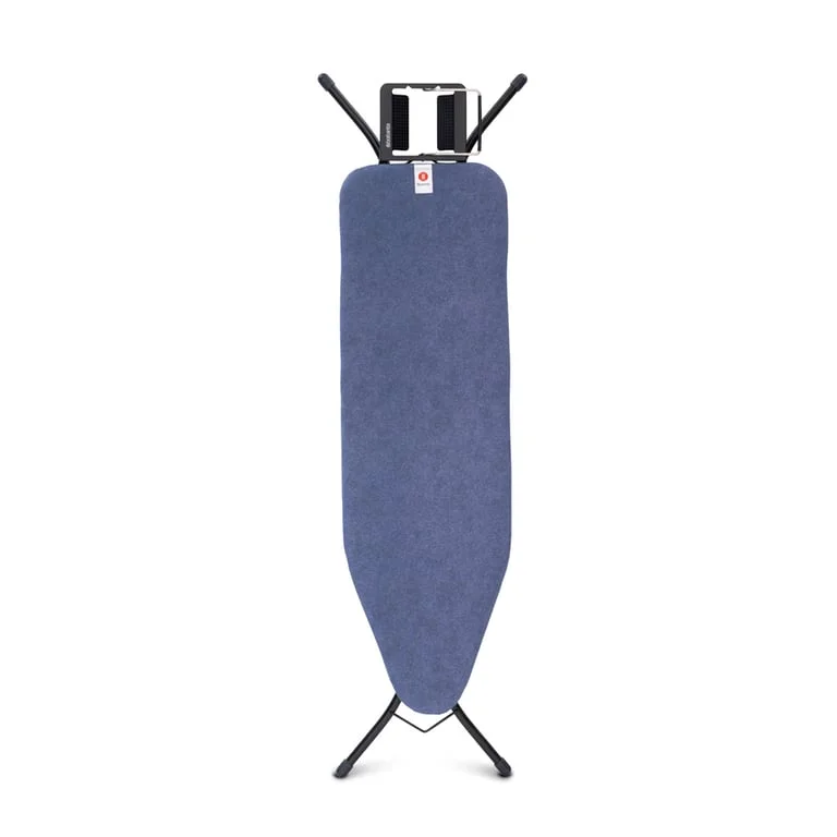 Ironing Board Brabantia B 124x38cm, Steam Iron Rest, Denim Blue