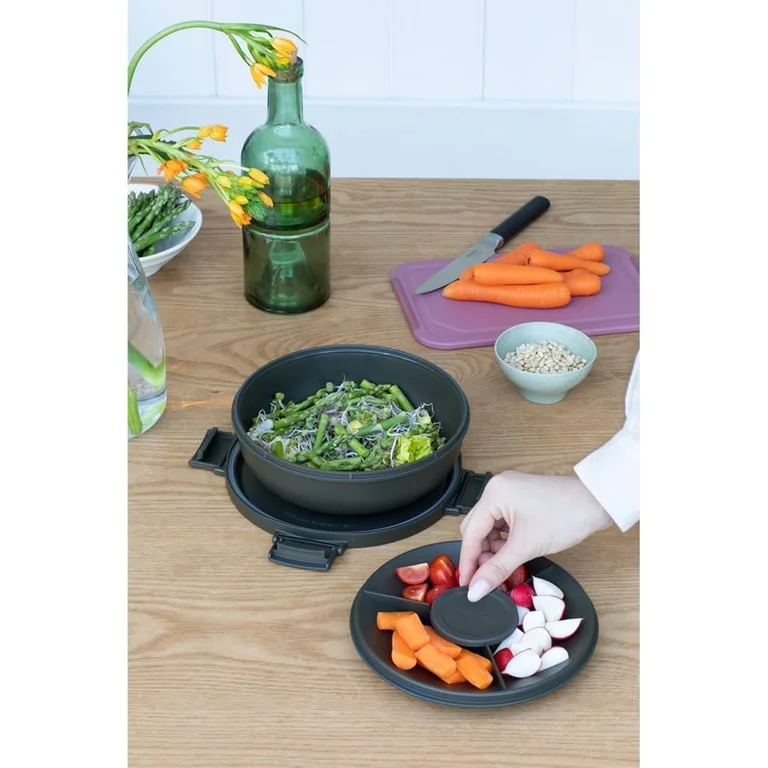 Bol de salată Brabantia Make&Take1.3L, Dark Grey