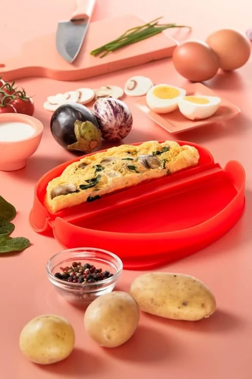 Vas pentru gătit omletă la microunde Lekue, semicerc