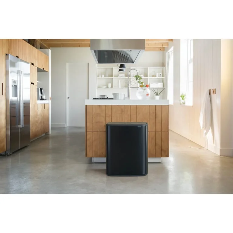 Coș de gunoi Brabantia Bo Touch 60L, Matt Black