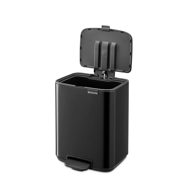 Coș de gunoi Brabantia Bo Pedal 7L, Matt Black
