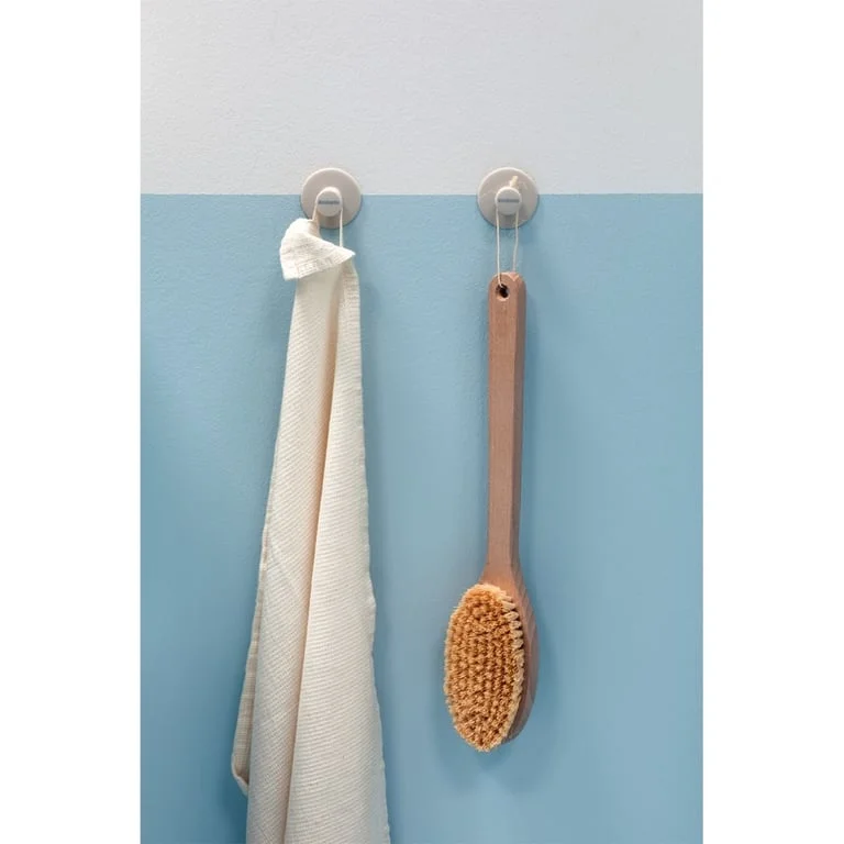 Set cârlig pentru prosoape Brabantia ReNew Soft Beige, 2 bucăți