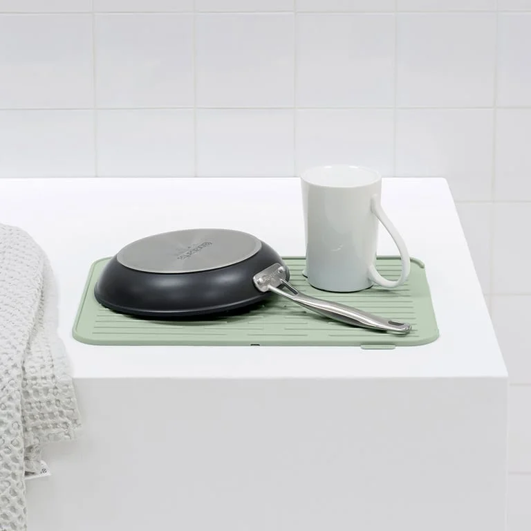 Suport de vase din silicon Brabantia SinkSide Jade Green 33x44cm