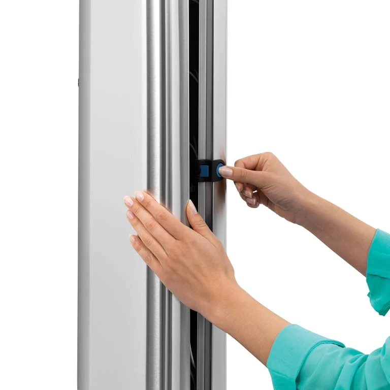 Casetă de depozitare și protecție pentru uscător de perete Brabantia WallFix, Stainless Steel