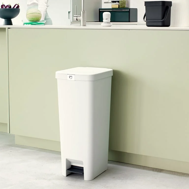 Coș de gunoi cu pedală Brabantia StepUp 40L, Light Grey