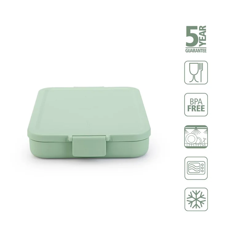 Lunch Box Brabantia Make&Take Jade Green Flat, Plastic
